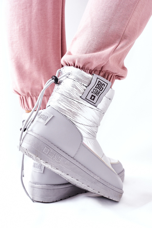 Dámske snehové topánky Big Star II274118 Striebro