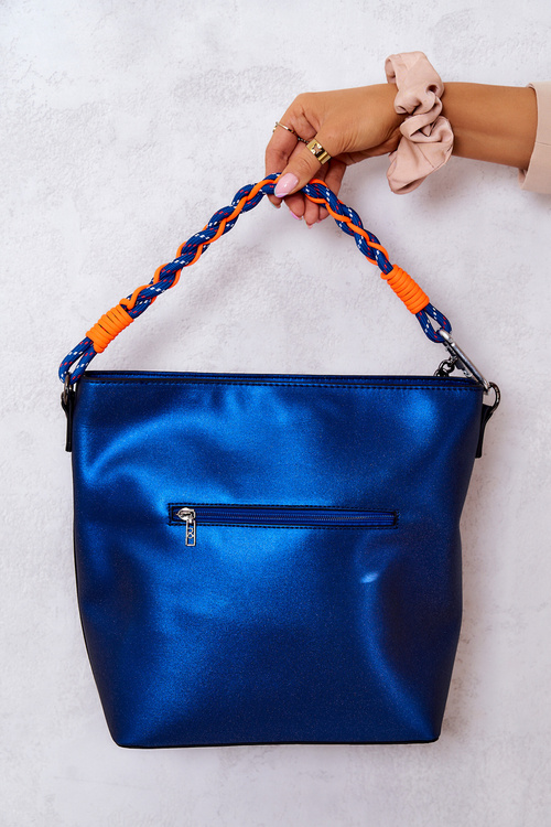 Klasická kožená kabelka Nobo M1280-C012 Navy modrá