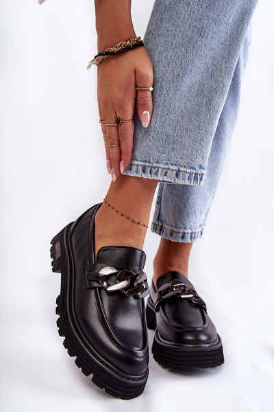 Dámské kožené boty Big Star KK274498 Černe