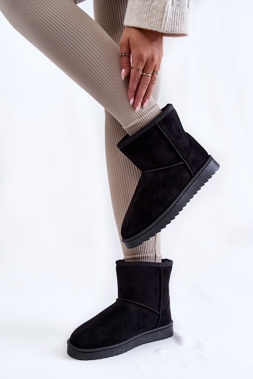 Ženské izolované čierne snehové topánky Virgina