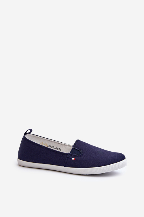 Dámske námornícke slip-on tenisky modré Adrancia