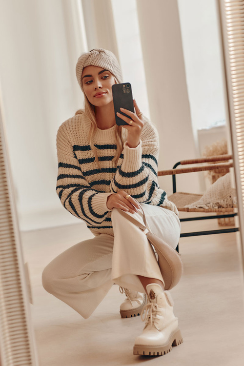 Dámske kožené topánky Svetlo žobrákov lemar Vergo