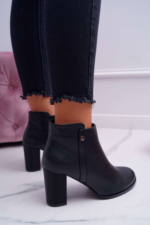 Dámske vysoké podpätky Sergio Leone Black BT518