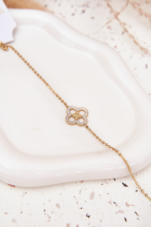 Dámský náramek ze chirurgické oceli Zlatý