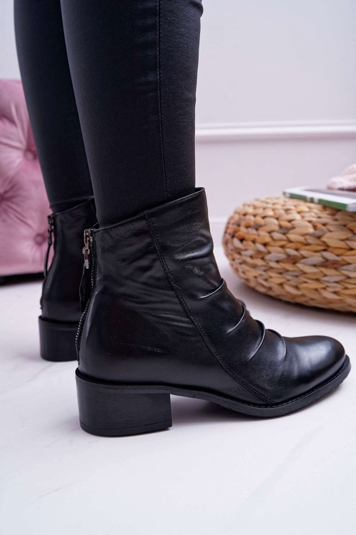 Dámské Kotníkové Boty zateplené Černé Laura Messi