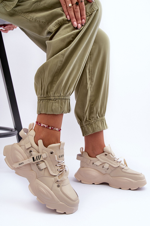 Sportovní Boty Sneakersy GOE MM2N4015 Bežové