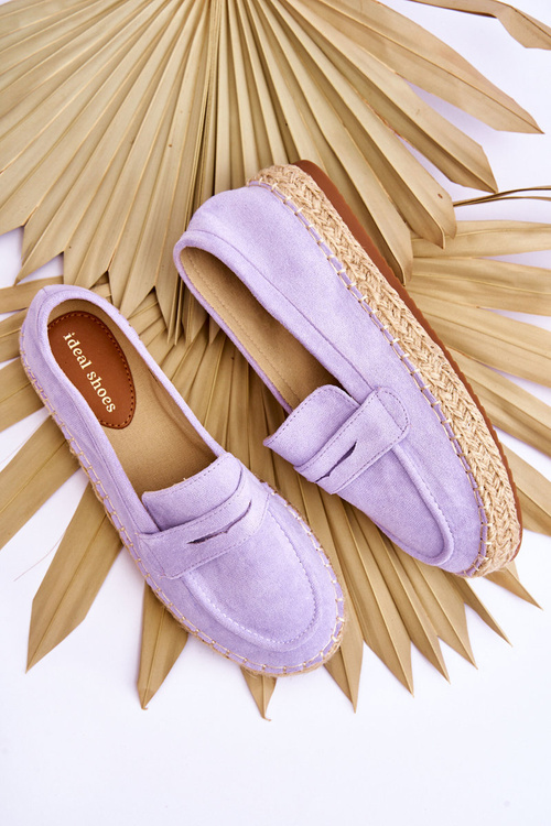 Dámské semišové espadrilky fialove Keyla