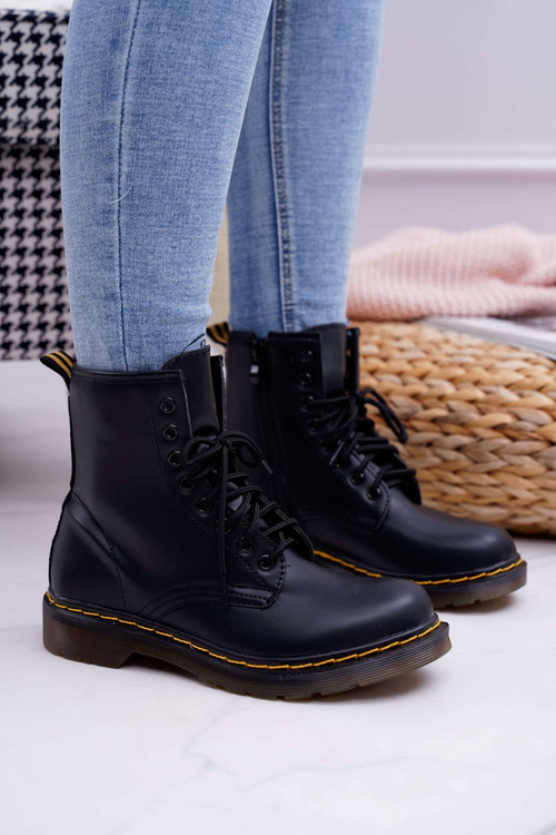 Dámské Traperky Černé Gangsta