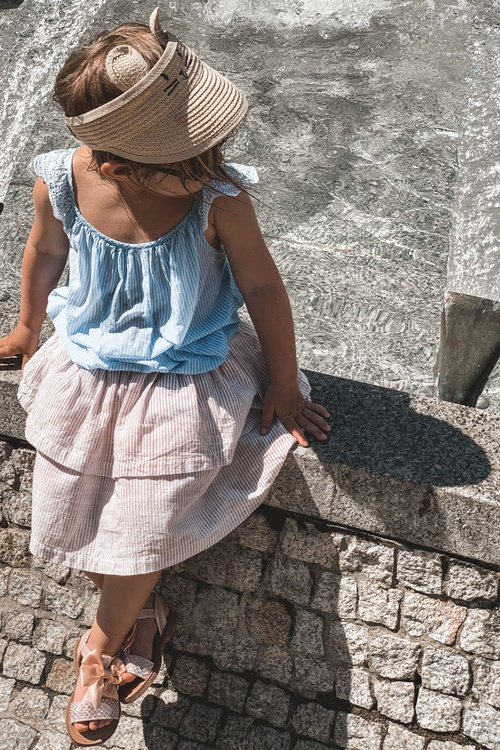 Dětské Sandály S Lukem Růžové Beebee