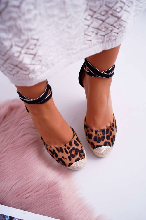 Dámské Sandály Na Klinu Leopard Canterola