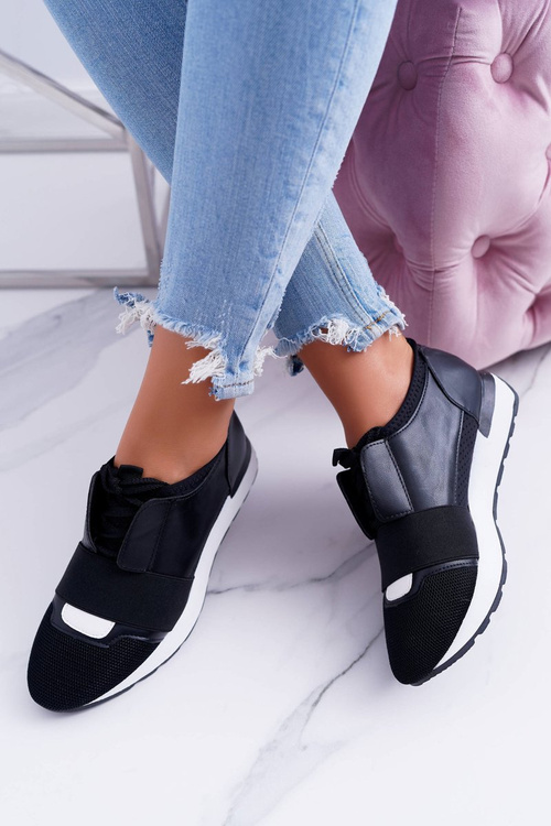 Lu Boo Dámska čierna športová madoni topánky