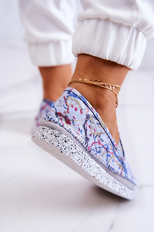 Dámské kožené Obuv Maciejka 03512-39 Modrá