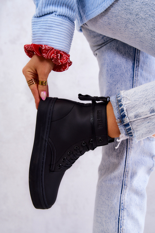 Dámské Vysoké Tenisky BIG STAR II274096 Černé