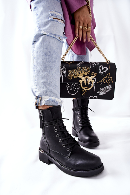 Vysoké topánky s čiernymi posúvačmi Maisa