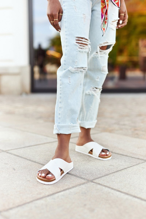 Veľká hviezda HH274647 White Profiled Flip -flops