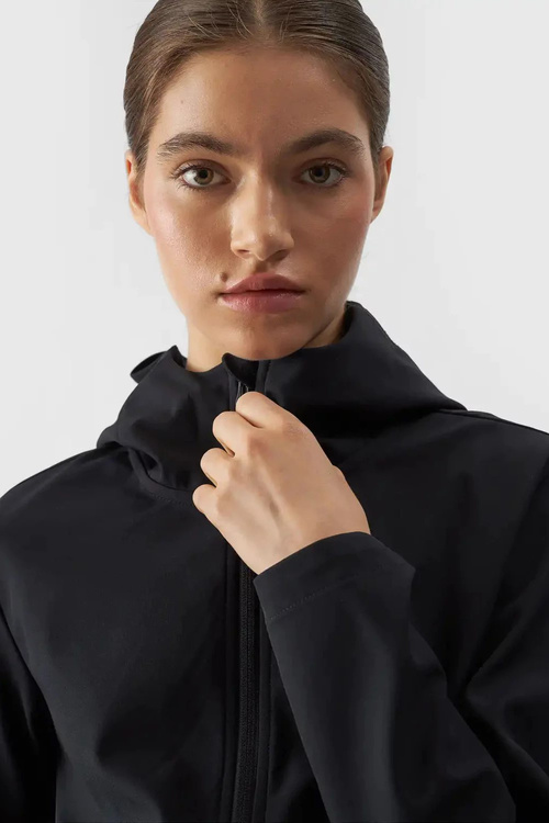 Dámská Péřová Bunda S Kapucí 4F Černá 4FWAW24TDJAF468-20S