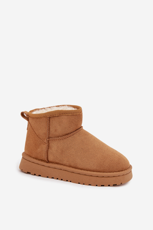 Detské zimné snehule pre mládež s kožušinkou Camel Mireya