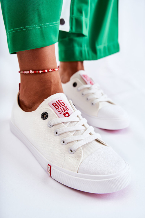 Dámské Tenisky Big Star FF274087 Bílé-červené