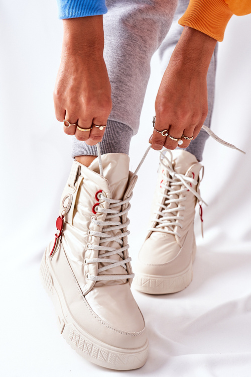 Dámské Snehule Béžové Cascia