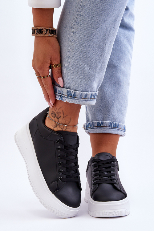 Dámská klasická sportovní obuv Černe a bíle Night Trip