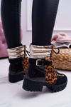 Dámské Kotníkové Boty zateplené Leopard Move On