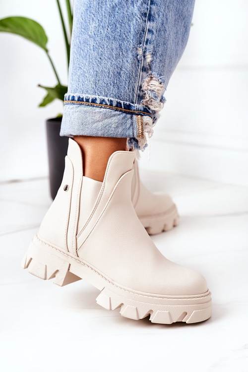 Teplé Boty Béžové Hashtag