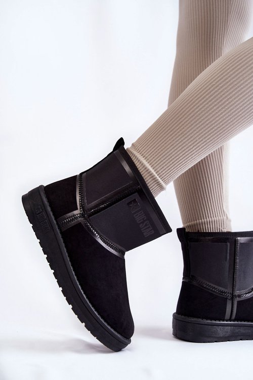 Dámske posuvné snehové topánky Veľká hviezda KK274614 Čierna