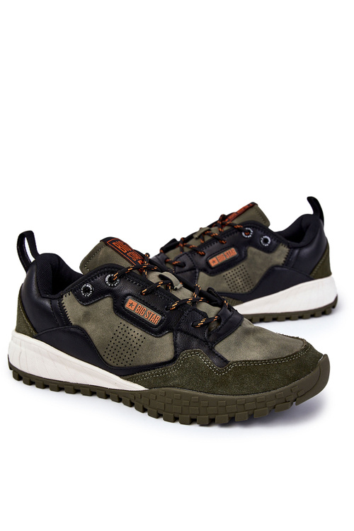 Pánská klasická sportovní obuv Memory Foam Big Star KK174272 Zelená