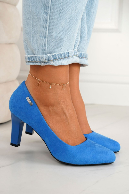 Klasické čerpadlá na Blue Eleanor Suede Post