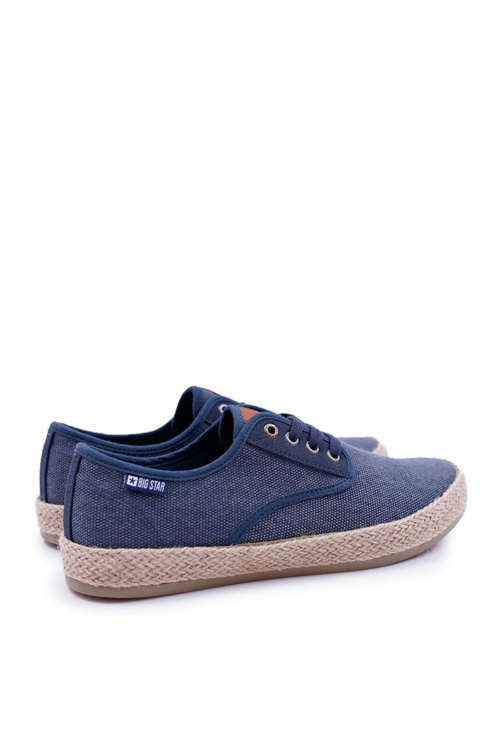 Nízké Pánské Tenisky Espadrilly Big Star Tmavě Modré DD174174