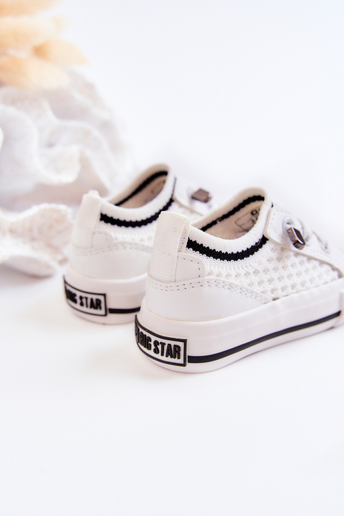 Detské posuvné tenisky Veľká hviezda JJ374394 biela