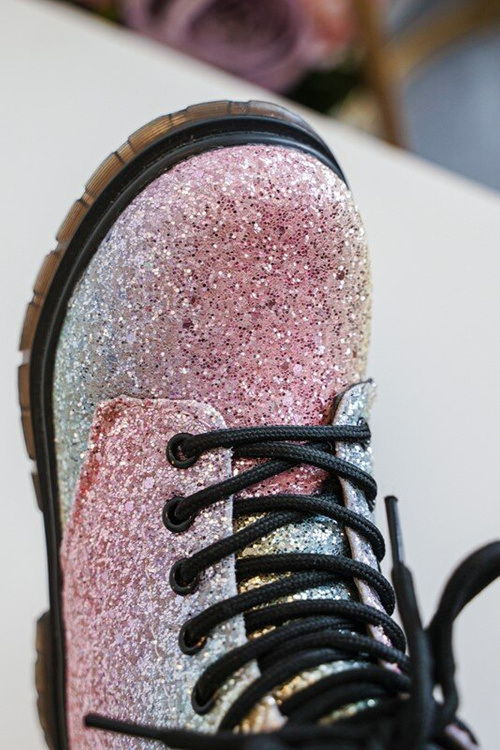 Detské trblietavé izolované topánky s viacfarebným posúvačom Sauss