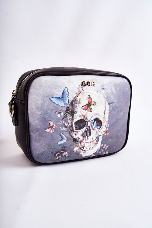 Kožená kabelka Goe Znj011 čierna