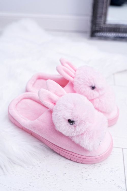 Dámské Papuče Klasické s Králíkem Růžové Howi