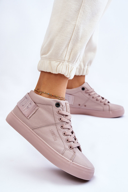 Dámske klasické vysoké tenisky Big Star LL274004 nahé