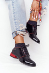 Kožené Boty Maciejka 04744-16 černé-červené