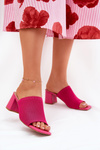 Dámské Sandály Na Podpatku Typu Sloupek Fuchsie Wenilan