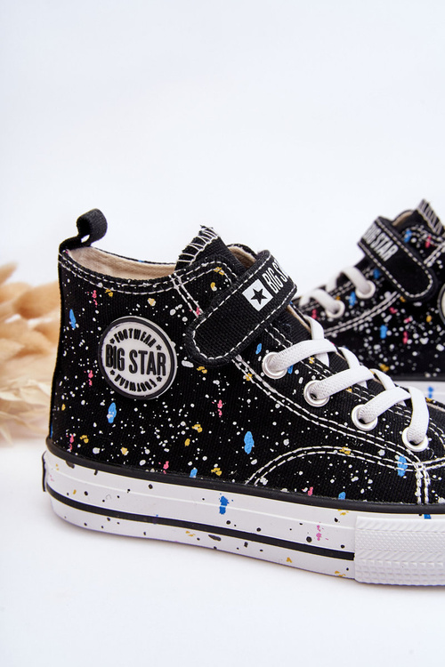 Dětské Vzorované Tenisky Big Star LL374050 Černé