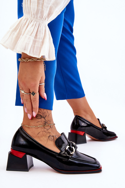 Pohodlné lodičky na nízkém podpatku Černe Valenti