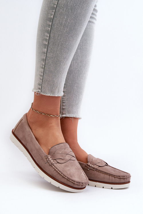 Dámske Mokasíny Z Ekokože Hnedé Nestalia
