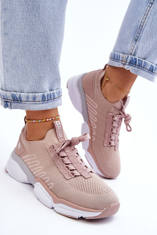 Dámska posuvná športová topánka Pamäťový penový systém Big Star LL274A141 nahý