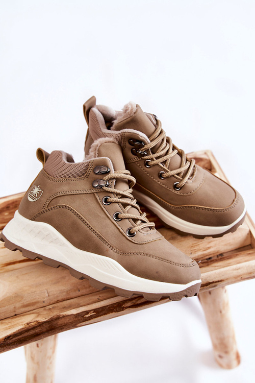 Dětské zateplené boty Trappers Béžove Otto