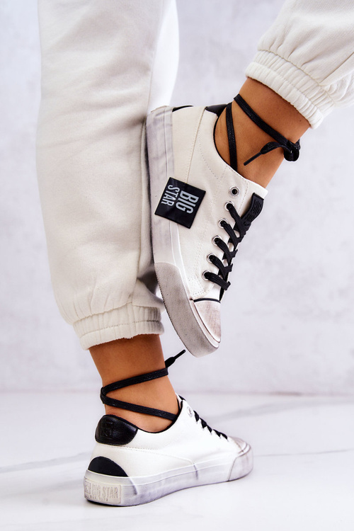 Dámske tenisky Veľká hviezda JJ274350 Biele a biele tenisky