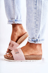 Dámsky klasický inblu NM000025 Pink -Flip -flops