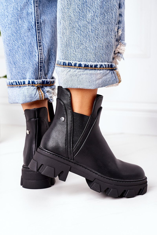 Teplé Boty Pérka Černé Hashtag