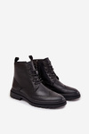 Kožené pánské kotníčkové boty Lee Cooper LCJ-25-33-3961 Černé