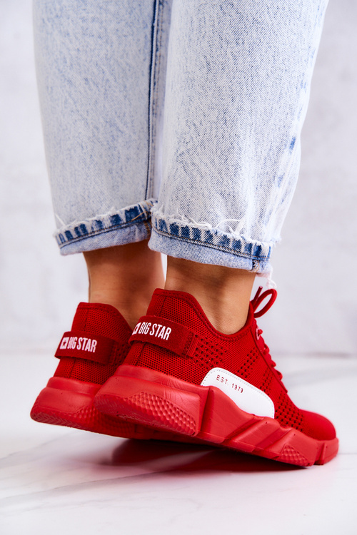 Dámská sportovní obuv Memory Foam Big Star JJ274270 Červená