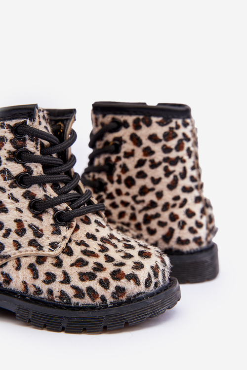 Detské topánky izolované zipsom béžovou goopy