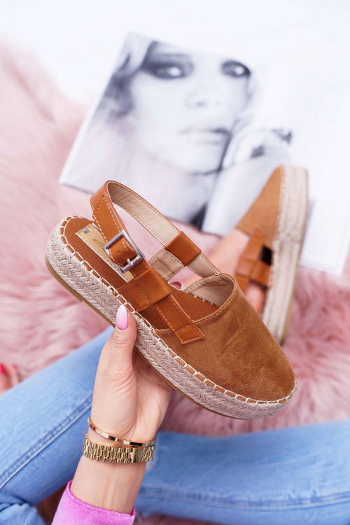 Dámské Espadrilky Semišové Camel Parteno