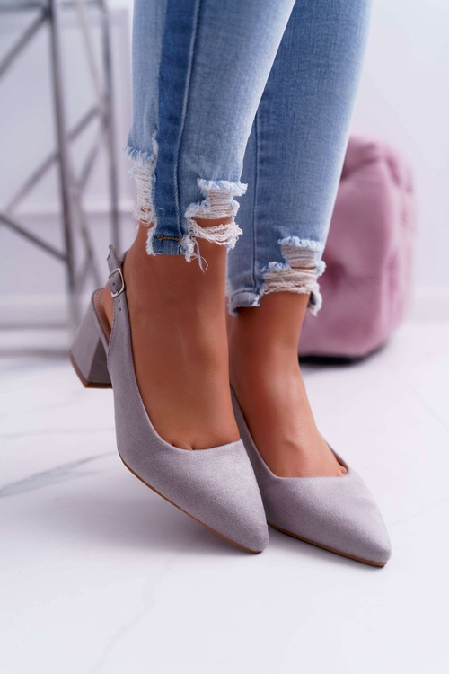 Dámske pumpy na stĺpe v Spitz Grey Contrail